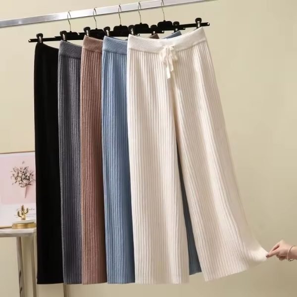 Pendent Knit Wide Leg Pants