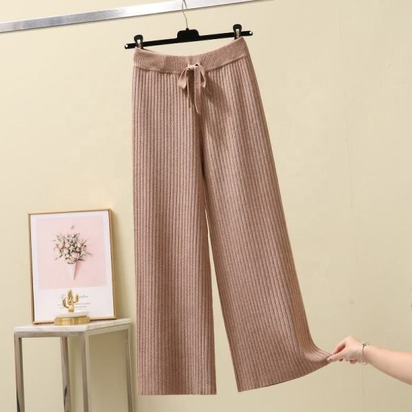 Pendent Knit Wide Leg Pants - Image 2