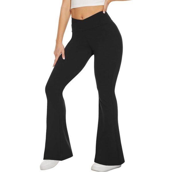 High Waist Women's Flare Leggings - Image 2